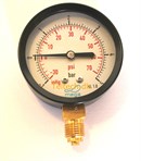 Stål  Kombi Vakuum-Manometer 1/4" Ø63   -1,0 til 1,5 Bar MS nedad